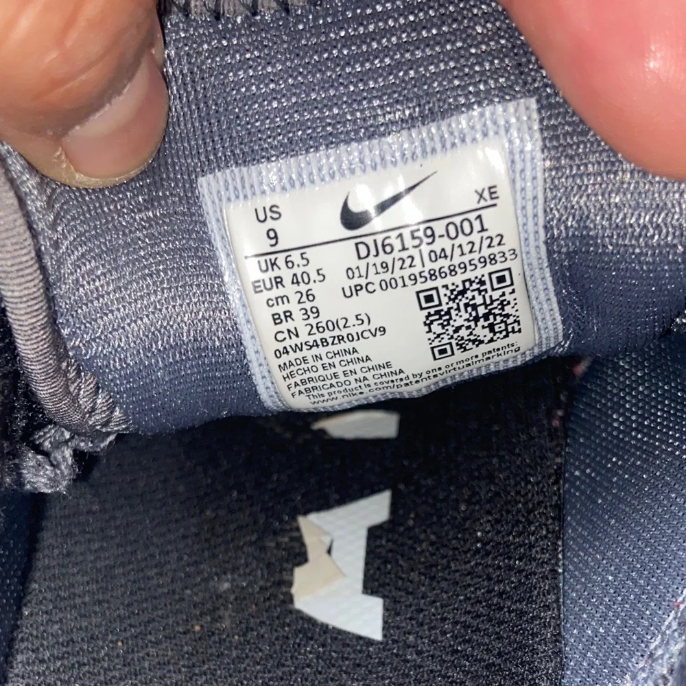 Nike Pegasus 4 Trail Sneakers Black and Gray Trail Shoes Size 9 - Picture 14 of 17